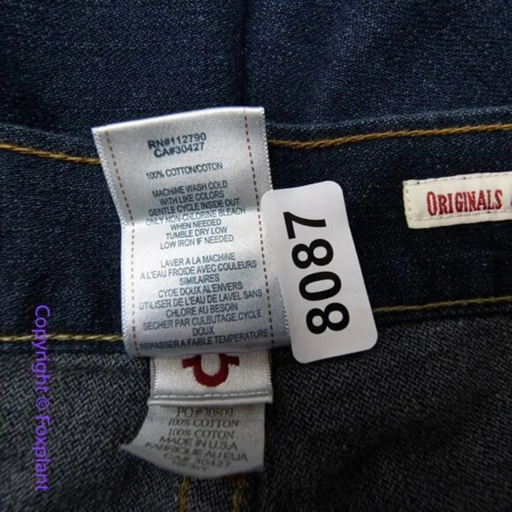New! True Religion mens Ricky straight‎ jeans, size 36
